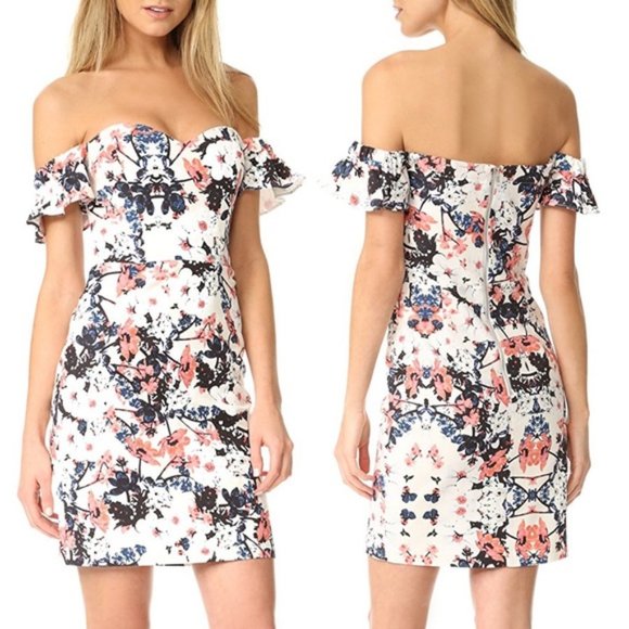 Parker Dresses & Skirts - Parker Floral Off Shoulder Savina Dress Wisteria